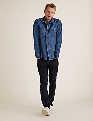 Denim Utility Overshirt
