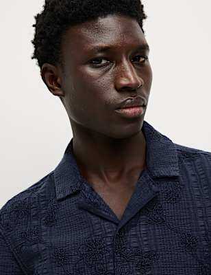 Pure Cotton Seersucker Shirt