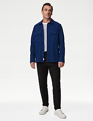 Pure Cotton Utility Overshirt