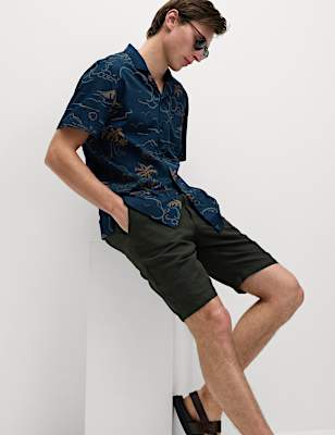 Easy Iron Pure Cotton Hawaiian Shirt