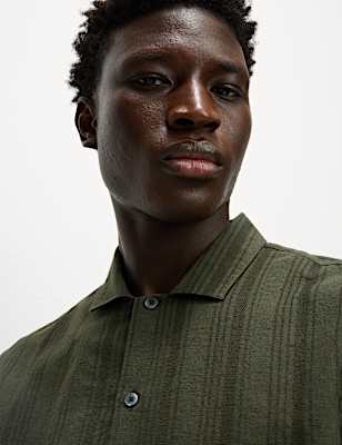 Regular Fit Cotton Rich Short Sleeve Shirt