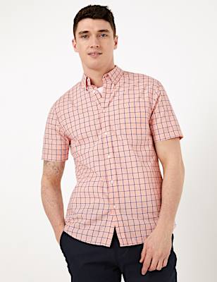 Laundered Cotton Checked Shirt