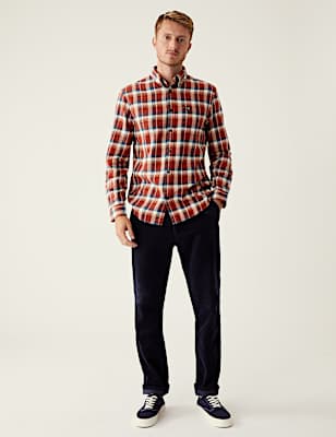 Flannel Brushed Cotton Check Shirt