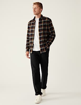 Flannel Brushed Cotton Check Shirt