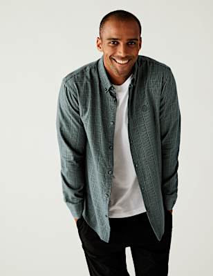 Brushed Cotton Rich Check Shirt
