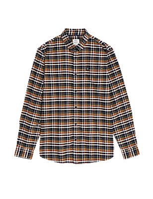 Easy Iron Pure Cotton Check Oxford Shirt