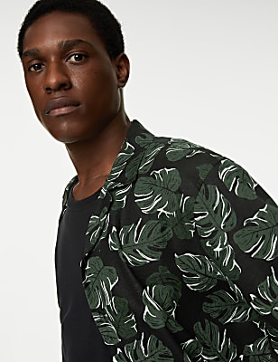 Easy Iron Linen Rich Floral Shirt