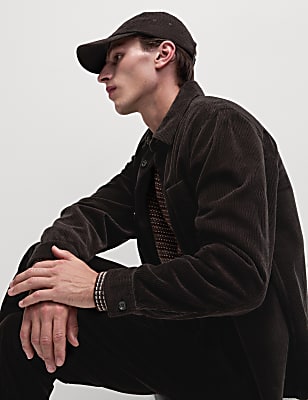 Pure Cotton Corduroy Overshirt