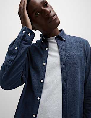 Pure Cotton Pique Shirt