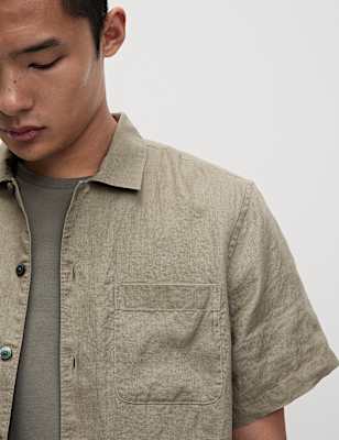 Pure Linen Short Sleeve Shirt
