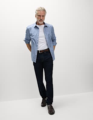 Pure Cotton Striped Oxford Shirt