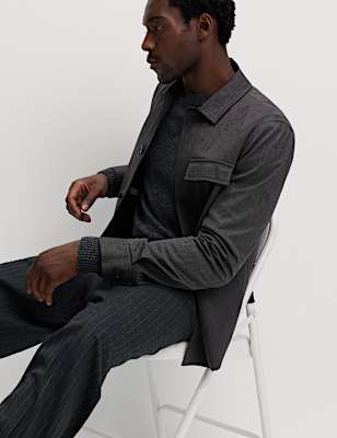 Cotton Blend Overshirt