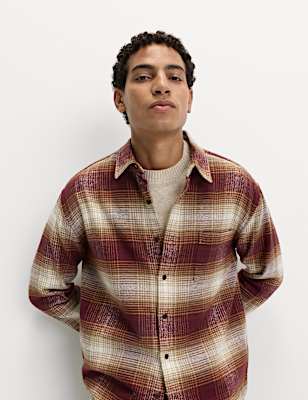 Pure Cotton Checked Flannel Shirt