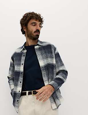 Pure Cotton Checked Flannel Shirt