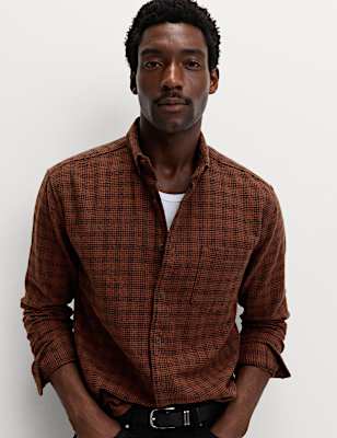 Pure Cotton Checked Flannel Shirt