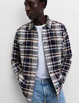 Regular Fit Checked Overshirt