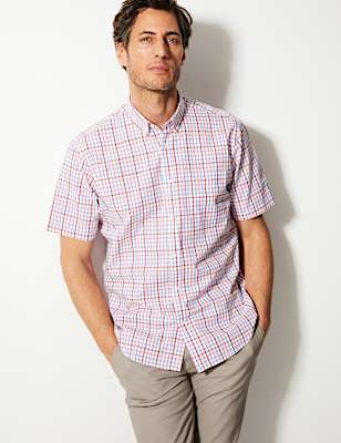 Pure Cotton Checked Shirt
