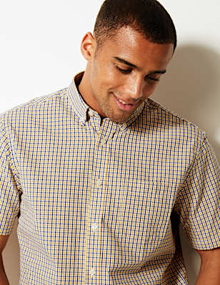 Pure Cotton Checked Shirt