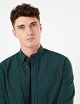 Pure Cotton Checked Shirt