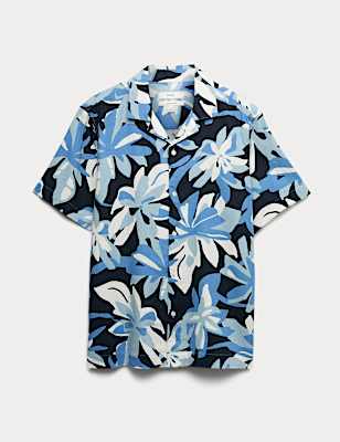 Linen Rich Hawaiian Shirt
