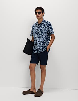 Pure Cotton Geometric Shirt