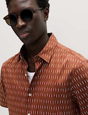 Pure Cotton Textured Shirt