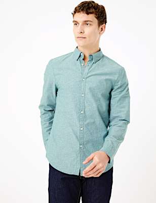 Slim Fit Cotton Stretch Oxford Shirt