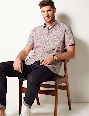 Pure Cotton Printed Shirt