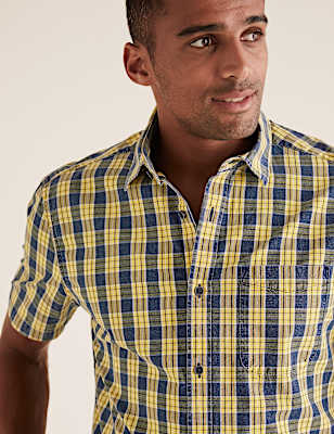 Pure Cotton Checked Shirt