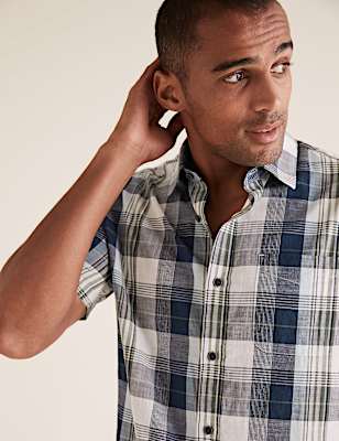 Pure Cotton Checked Shirt