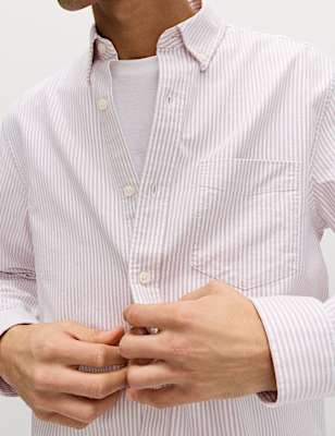 Ultimate Pure Cotton Striped Oxford Shirt