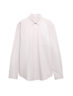 Ultimate Pure Cotton Striped Oxford Shirt