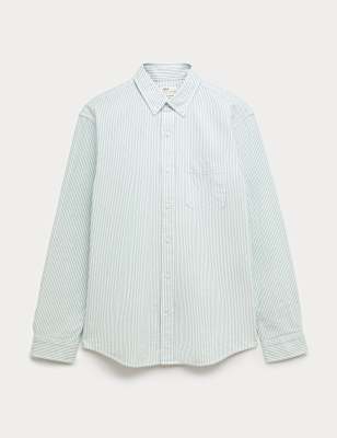 Ultimate Pure Cotton Striped Oxford Shirt