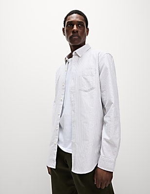 Ultimate Pure Cotton Striped Oxford Shirt