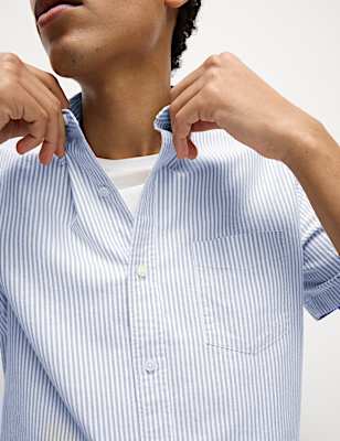 Ultimate Pure Cotton Striped Oxford Shirt