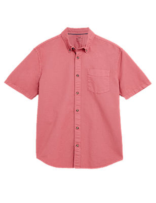 Pure Cotton Garment Dyed Oxford Shirt