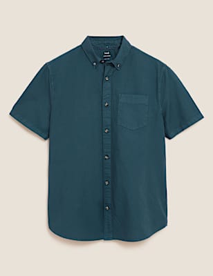 Pure Cotton Garment Dyed Oxford Shirt
