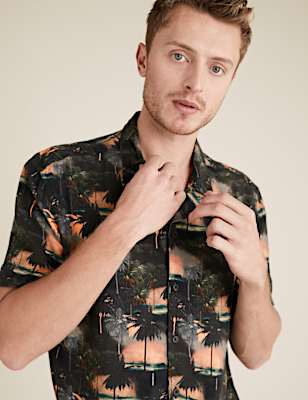 Hawaiian Cuban Collar Shirt