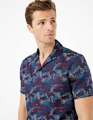 Pure Cotton Firework Print Shirt