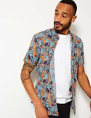 Cotton Rich Printed Shirt