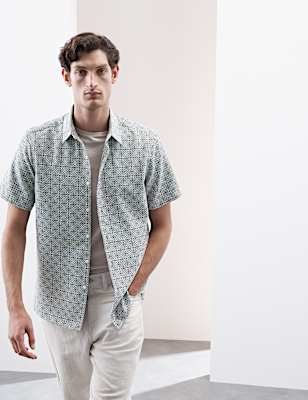 Geometric Print Shirt