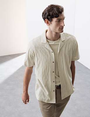 Pure Cotton Textured Shirt