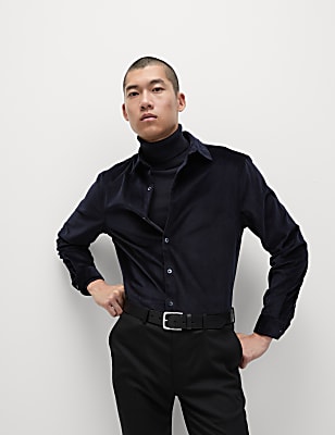 Cotton Rich Velour Shirt