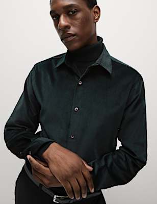Cotton Rich Velour Shirt