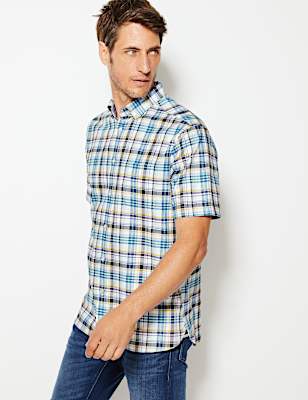Pure Cotton Checked Shirt