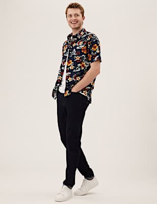 Linen Rich Hawaiian Shirt