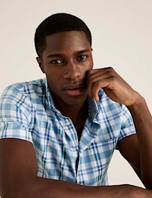 Pure Cotton Check Shirt