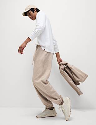 Cotton Rich Oversized Joggers