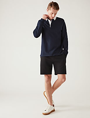 Pure Cotton Drawstring Jersey Shorts