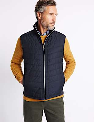 Cotton Rich Quilted Padded Gilet
